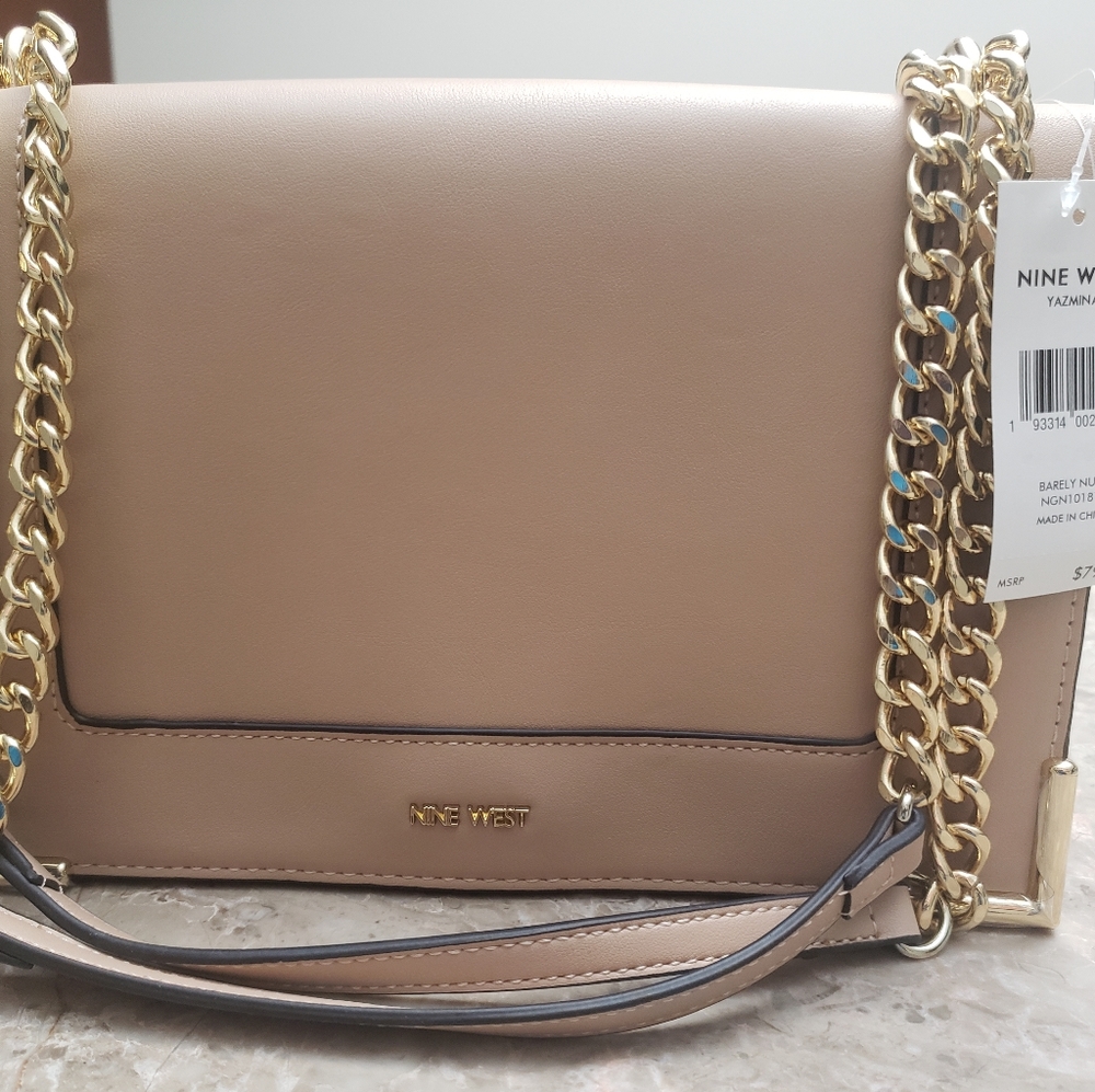 COPY - Barely Nude Nine West shoulder purse